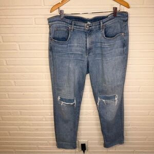 Rag & Bone Light Wash Dre Low Rise Slim Boyfriend Jeans, Women’s Size 33